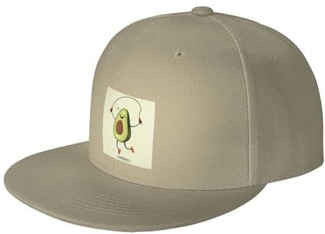 QGWDYYJQ Avocado Rope Skipping Printed Baseball Cap Fashion Sun hat Outdoor Leisure Cap Natural