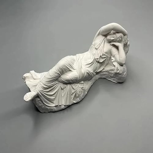 HABITZ Schlafende Ariadne Gipskunstwerk Nordische Ins Römische Tonskulptur Aromatherapie Gips Tischplatte Kleines Ornament Mythologie Charakterschnitzereien Gipsgravuren Tischdekoration