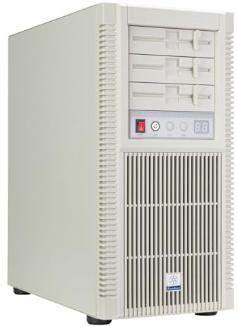 Silverstone Technology FLP02 - Retro-inspiriertes Tower-Gehäuse mit Hochleistungs-Kühlung und Erweiterungsunterstützung, SST-FLP02W