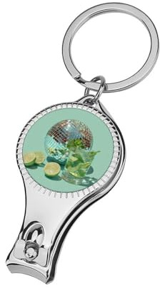 Disco Ball with Drinks Nail Clippers Toenail Clipper Cutters Professional Nail Trimmer Nail Cuticle Cutter for Women Men