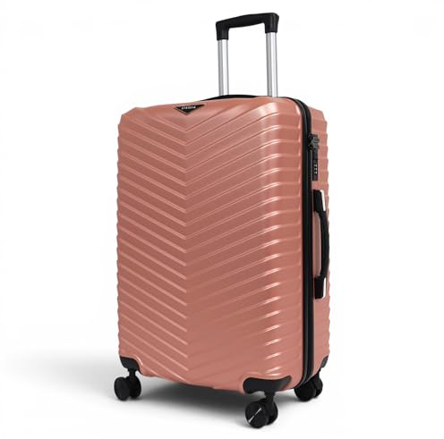 STRAVIA – Vic – Grande Valise 75 cm – ABS légère et résistante – Bagage Rigide – Serrure à Code sécurisée – 4 Roues Double Ultra fluides – Candy Pink Rose – 76 x 50 x 28 cm