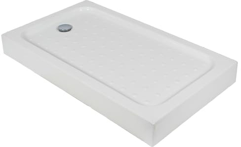Receveur de douche de Camping, Surface antidérapante texturée, Drain de receveur de douche, adapté aux coins, aux camping-cars, à l'intérieur et à l'extérieur(35.4x5.1x47.2in)
