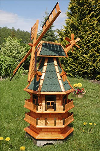 Windmühle 3 stöckig kugelgelagert 1,40m Bitum grün