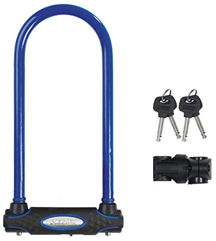 MASTER LOCK Bügelschloss [Schlüsselschloss] [mit Halterung] [Zertifiziertes Fahrrad Schloss - Secure-Gold-Zertifikat] [XL] 8195EURDPROCOLW - Ideal für Fahrräder