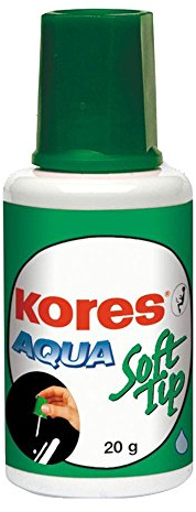 Kores KF69101 Korrekturfluid Aqua, 20 ml, weiß