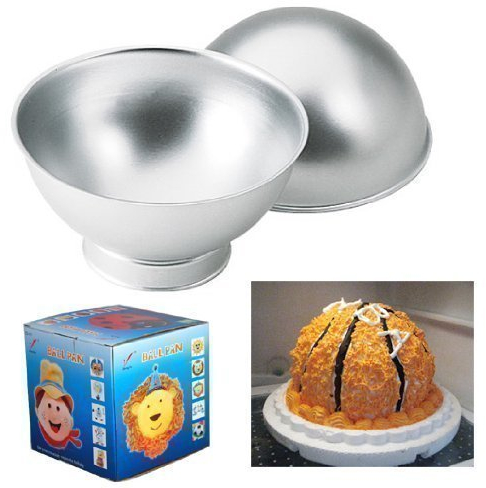 Accessotech Sports Ball Set Create 3D Cake Tennis Basket Football Tin Sponge Pan Birthday