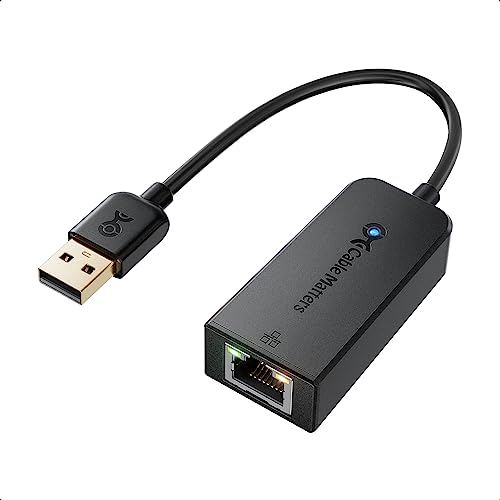 Cable Matters Câble USB 2.0 vers Ethernet noir USB 2.0