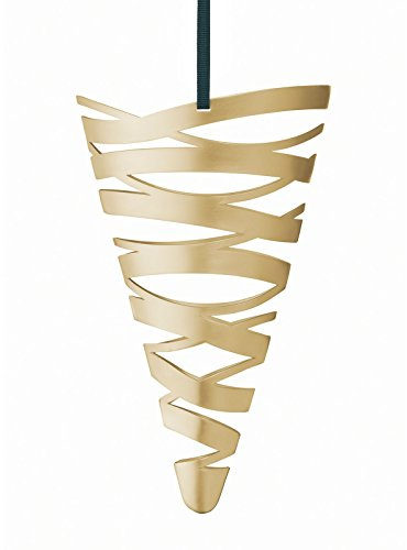 Stelton Tangle Weihnachtskornett, Messing, 14 x 7 x 22 cm