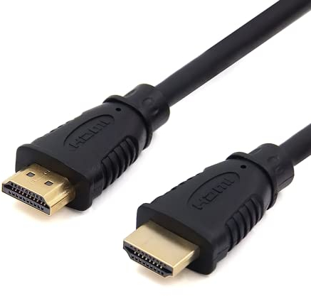 Libox® HDMI Kabel 1m Schwarz 18Gbit/s HIGH SPEED mit Ethernet Vergoldete Anschlüsse (4K, Ultra-HD, Full-HD, 3D) Kompatible mit Soundbar/PS5/Blu-ray/Switch/Beamer/Laptop/Display/TV Box/PC