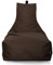 Lounge Sitzsack Liege Beanbag 32 Farben wählbar 90cm(Ø) Rückenlehne Bodenkissen Indoor Outdoor Sitzsäcke Gaming Kinder Bean Bag Erwachsene Riesensitzsack gefüllter Sessel (Braun)