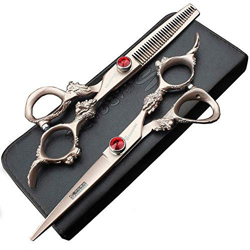 japonais 15,2 cm Professional tondeuse à cheveux Or rose haute Dureté Sharp 440 C Coiffure Cheveux Set de décoration