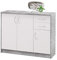 Stella Trading Kommode in weiß matt, Beton Dekor, BxHxT 109x86x35 cm