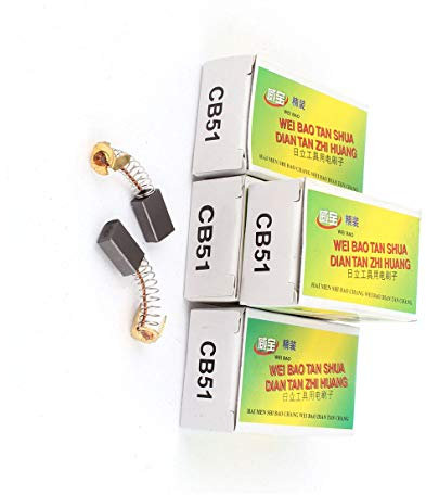 Aexit 5 Pares CB51 Motor Carbon Brush 13 x 8 x 5mm para (model: S1919VIX-6241TX) Hitachi Power Tool