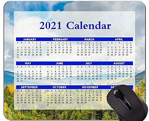 2021 Kalender Mauspad mit Feiertagen, Wolken Himmel Landschaft Mauspads