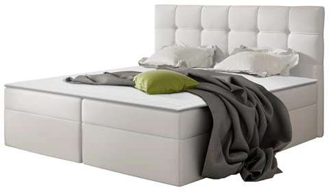 Mirjan24 Boxspringbett Felipe mit 2 Bettkästen, Lattenrost und Matratze im Set, Doppelbett mit Kopfteil, Polsterbett, Farbauswahl, Bett Stilvoll Schlafzimmer, Bettgestell (Soft 017., 180 x 200 cm)