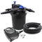 SunSun Komplettset: CPF-10000 Teichdruckfilter bis 10000 L mit 11 Watt UV-C Teichklärer, NEO6000 SuperEco Teichpumpe 6000l/h 40W, 5m Teichschlauch 38 mm (1 1/2), Schlauchschellen W1 44-47mm