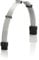 LINKUP - 30cm 8 Pin (6+2) GPU PSU Cable Extension 18AWG Oxygen Free Copper (OFC) Teflon Jacket Custom Mod GPU PC w/Combs | Single Pack | 300mm - Silver