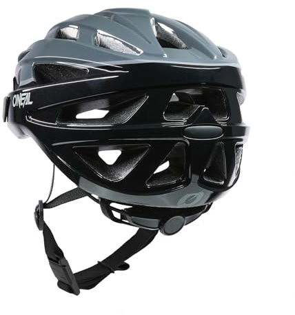 O'NEAL | Casco da Mountain Bike | Urban Trail Riding | Leggero: solo 310g, grandi ventilatori per la ventilazione, standard di sicurezza EN1078 | Casco Outcast Split V.22 | Adulto | Nero Grigio | L/XL