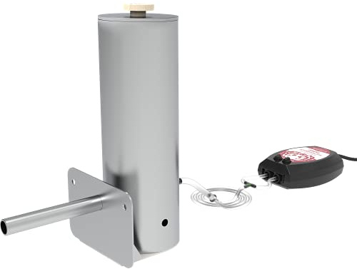 Browin 330121 Rauchgenerator mit elektrischer Pumpe 4W Edelstahl für jede Art von Smoker, Räucherspäne - Kalträuchern Silber