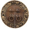 Meubles Poignée en Laiton Double Porte Style Chinois Rétro Poignées Rondes Placard Coiffeuse Armoire Armoire Vin Tiroir Boutons Antiques