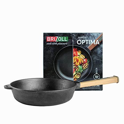 Sartén de hierro fundido con mango desmontable Brizoll (28 x 6,95 cm)