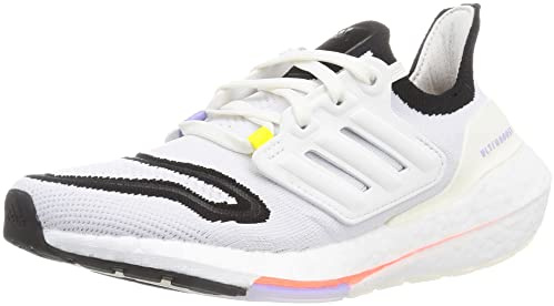 adidas Damen Ultraboost 22 Running Shoe, Core White/Core White/Solar Red, 39 1/3 EU