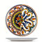 H&H 6620203 Piatto Frutta Positano, Stoneware Decorato, 21 cm