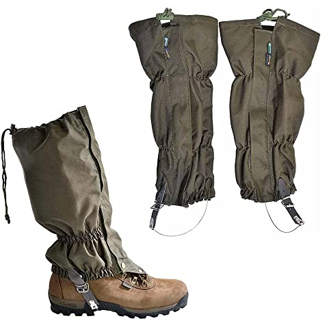 Leomix Beingamaschen, wasserdichter Reißverschluss und verstellbare Schneestiefel-Gamaschen zum Wandern, Wandern, Jagen, Bergsteigen und Schneeschuhwandern für Herren und Damen