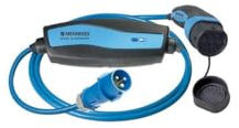 MENNEKES E-Auto Not-Ladekabel 4 m - Mode 2 Typ 2 16A für Hybrid und Elektro-PKW, mit 3,7kW Schuko-Anschluss an Haushalts-Steckdose