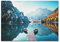 Primus Print - Wandbild Glasbild - Aludibond Wanddeko Bild für Schlafzimmer, Wohnzimmer, Büro, Praxis - Wandbilder Dekoration - Wand Kunstdruck - inkl. Montage (Aluminium, See 84,1x59,4 cm)