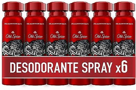 Old Spice Wolfthorn Desodorante Corporal En Spray Para Hombre, 48 Horas Fresco, 0% Sales De Aluminio, 150 ml