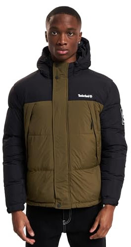 Timberland DWR Outdoor Archive Puffer Jacket Life Black/Dark Olive Giacca, Verde Oliva Scuro, XXXL Uomo