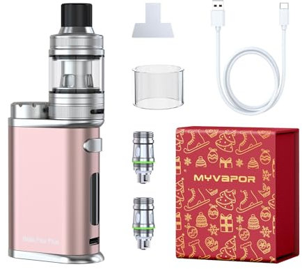 Eleaf Istick Pico Plus mit Melo 4S Vape Kits 75W 5V 2A Schnellladung 2-4ml Glastank E-Zigarette ohne 18650 ohne Nikotin Roségold