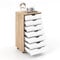 SFAREST Mobile File Cabinet, 7-Drawer Lateral Stationery Vertical Rolling Filing Cabinet with Lockable Wheels, Wooden Under Desk Storage Cabinets for Home Office (Natrual)