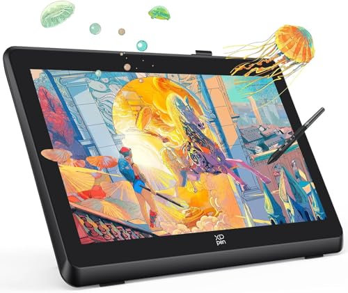 XPPen Artist 22 Plus Tablette Graphique, Tablette Dessin Graphique avec Écran 21,5 Pouces, Stylet à 16K Niveaux de Pression, 130% sRGB, Compatible avec Windows macOS 10.10 Chrome OS 88 Android Linux