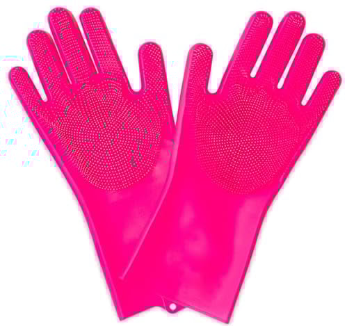 Muc-Off DEEP SCRUBBER REINIGUNGSHANDSCHUH PINK | Größe XL