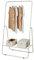 LOVE IT STORE IT - LOFT - Porte-Manteaux sur Pied avec Étagère et Tringle Métal Gris Clair - Meuble d'Entrée et Chambre 75x44x140cm