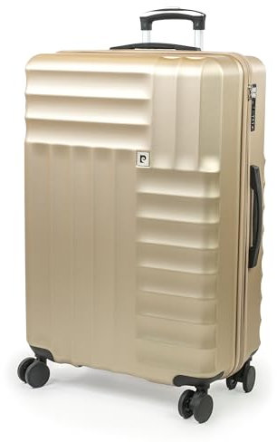 PIERRE CARDIN Large Suitcase 30 Inch | Hard Sided | Travel Lightweight Luggage TSA Locks | 4 Dual Spinner Wheels | Hold Check in Case CL898 (Champagne, Large)
