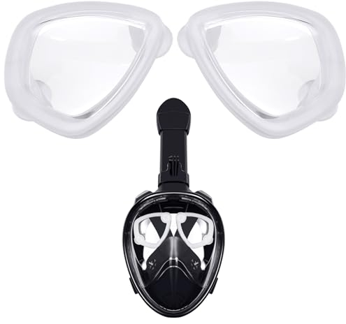 Negative Optiken für Schnorchelmaske, Brillengläser Sehhilfe für Taucherbrille Erwachsene, Focus Optische Glas für Tauchermaske, für Kurzsichtige | Individuelle Linsen -2.0 rechts