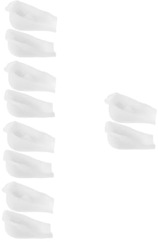 minkissy 5St Ferse Einlegesohle Schuheinlagen gel fersenpolster Silikon heile Schmerzen praktische Einlegesohlen Fersenhebereinsätze einstellbar Zubehör High Heels Schutz reisen Hacke Weiß