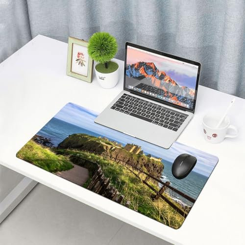 EYLOZS Großes Gaming-Mauspad mit genähten Kanten,mit rutschfeste Unterseite,Stonehaven Aberdeenshire Schottland Großbritannien 10. Mai 2014 Dunno,Cooles Schreibtischpad für Tastatur und Maus,40x75 cm