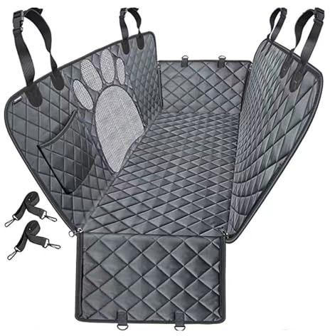 BYYNLS Housse de siège de Voiture pour Chien,pour MG HS.Hamac Chien avec fenêtre en Maille Patte de Chat et Poche de Rangement,C