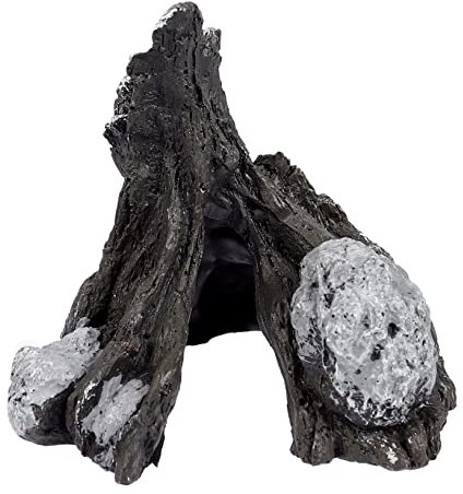 ORFOFE Reptilien Landschaftsbau Dekorationen Für Reptilienkäfige Fischunterkunft Eidechsenhütte Terrarienlandschaft Haustier-Terrarium-höhle Terrarien Verstecke Höhle Reptilienhaut Harz