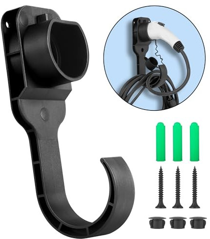 Alyoen Typ 2 Wandhalterung,Wallbox Kabelhalterung für die Aufbewahrung von Kabeln,Ladekabel Halterung,Kabel Wandhalterung,kompatibel mit allen EU-konformen Typ-2-Ladekabeln