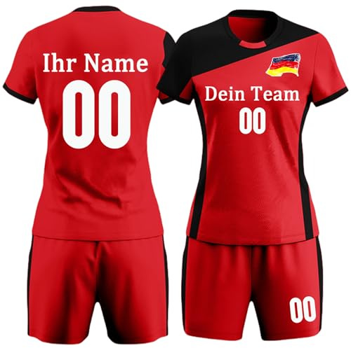 Benutzerdefiniertes Volleyball Trikot mit Name und Nummer des Teams für Mädchen und Frauen Personalisiertes Volleyball Shirt und Shorts für Jungen