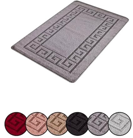ZIYA HOMES Hallway Runner Rug 80x150cm Heavy Duty Entrance Mat Non-Slip Rubber Back Large Runner Dirt Trapper Carpet, Water Absorbent Runner Mat, Washable Rug for Hallway Kitchen Living Room Door Mat