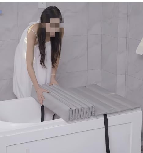 Badewannenabdeckung, faltbare Badewannenabdeckung, staubdichte Badewannenabdeckung, Badewannenabdeckung aus Holz, kann Gegenstände platzieren, geeignet für Badewannen, große Holzfässer usw.(80*180*1.5