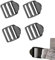 Yingjie 4 Pieces Ladder Lock Slider Buckle,2.5cm Adjustable Plastic Strap Clip,Durable Webbing Strap Adjuster,Replacement Buckle for Backpack Secure Fastening Ladder Lock for Camping,Hiking, Luggage.