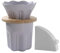 Mafagwre Porte Filtre Café en Céramique, Porte-Filtre À Café Permanent, Cafetière À Verser, Filtre À Café Manuelle avec 100 Papiers Filtres, Cafetière en Céramique, Cafetière À Filtre (Purple)