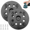 2 discos abrasivos de 125 velcro, 125 mm, con gancho y bucle, compatible con lijadora orbital Bosch PEX 270 A y PEX 270 AE con 8 tornillos